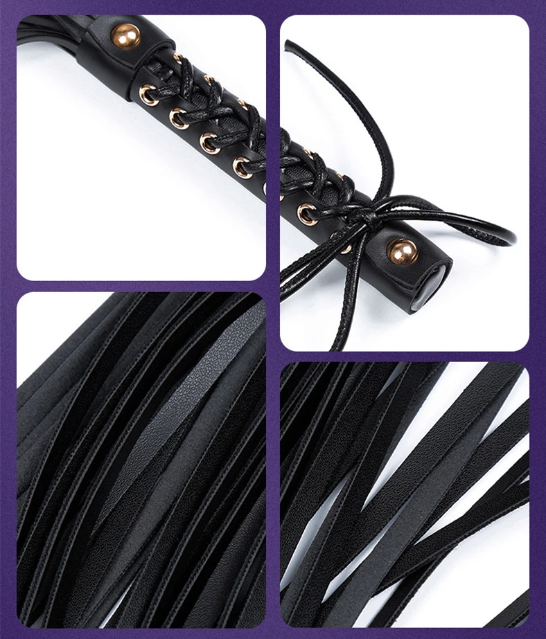 Slave Soft Leather Whip Adult Games BDSM Flogger Bondage Gear Sex Toys Flirt Couple Erotic Fetish Stimulates Queen Whips Cosplay