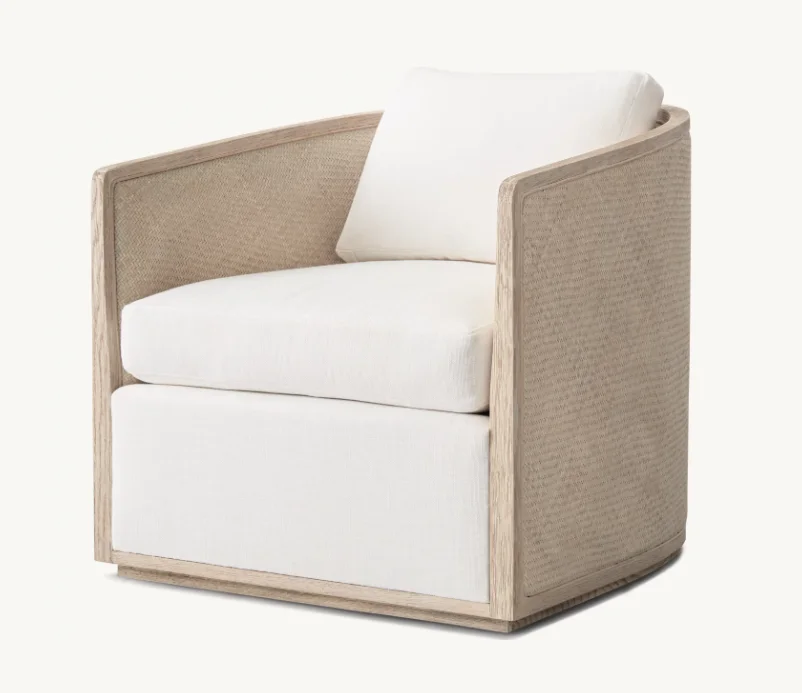 Modern Luxury Living Room Furniture Wood Frame Rattan Events Traditional Armchair
