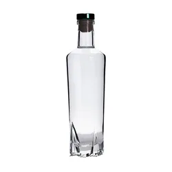 Manufacturer high quality 375ml custom spirit bottle  375ml rum whiskey gin pulque spirits glass bottles