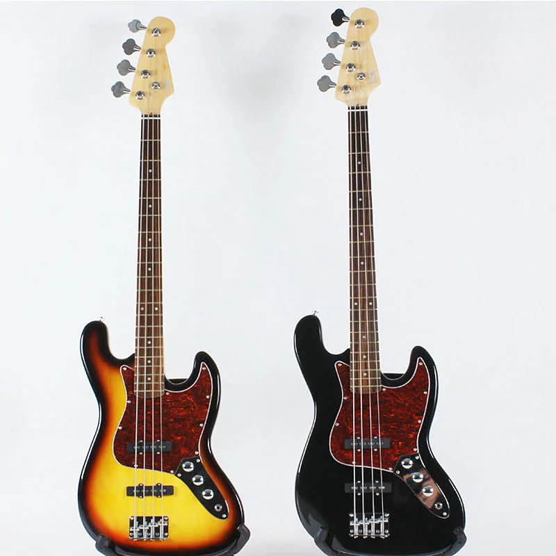 cheap OEM chinese made in china  4 string beginner electric bass guitar glossy gloss guitars