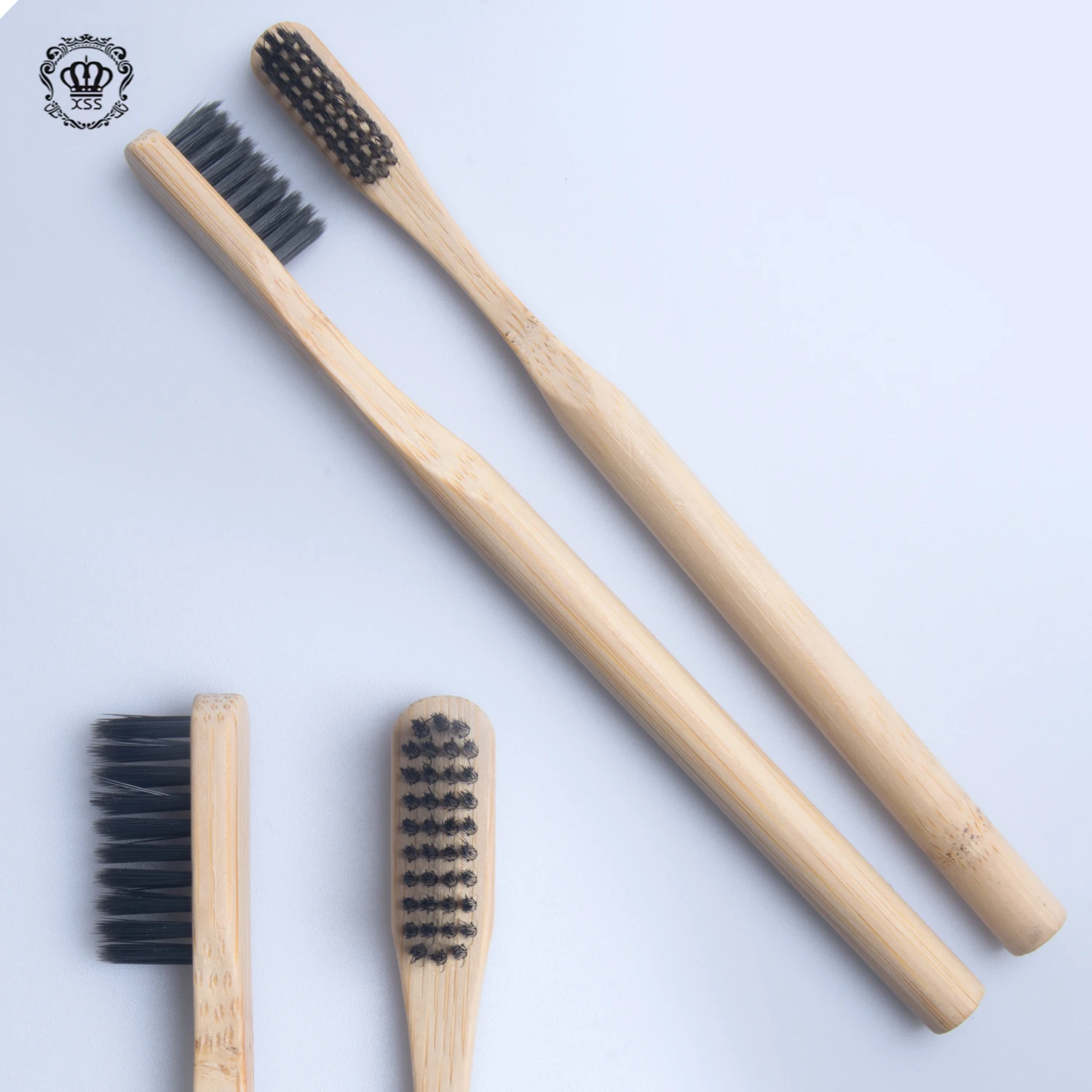 XiBrush оптовая продажа деревянная круглая ручка зубная щетка экологически чистая гостиничная бамбуковая