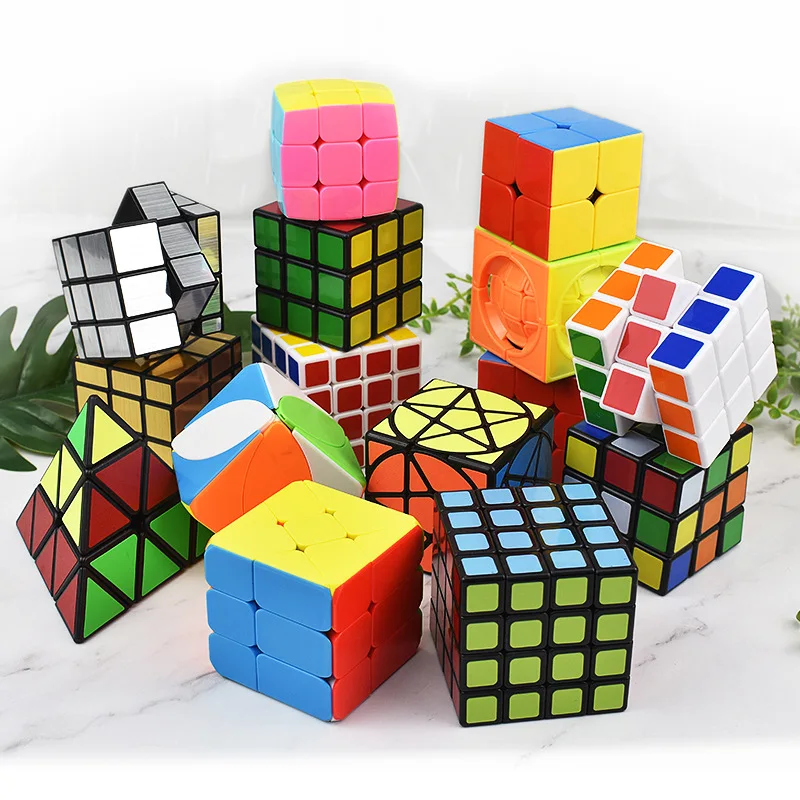 Hot Promotion Educational Toys Plastic Colorful 2*2 3*3 4*4 Smooth Rotation Cube Speed Magic Puzzle Cube Toy