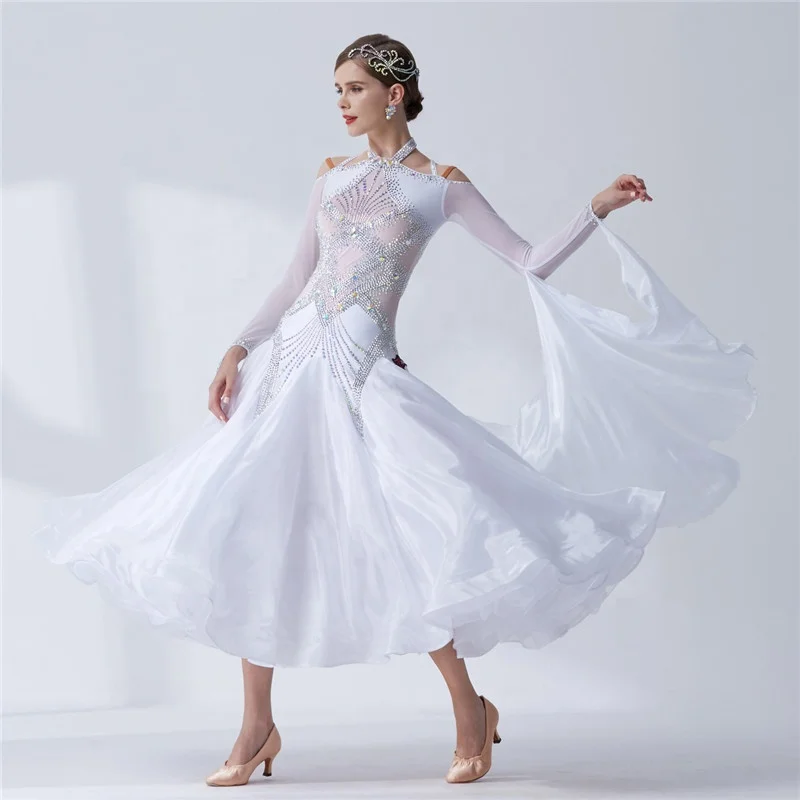 B-19374 Fashion Sexy Lady Ballroom Dance Competition Dresses Women Standard Ballroom Waltz Dress Waltz Tango Costume Dresses