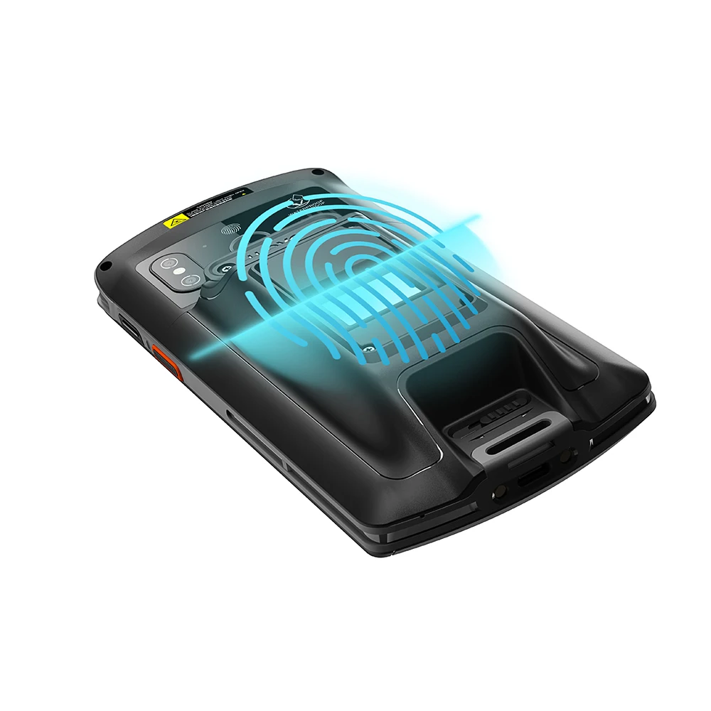 android handheld biometric device with nfc reader fingerprint reader