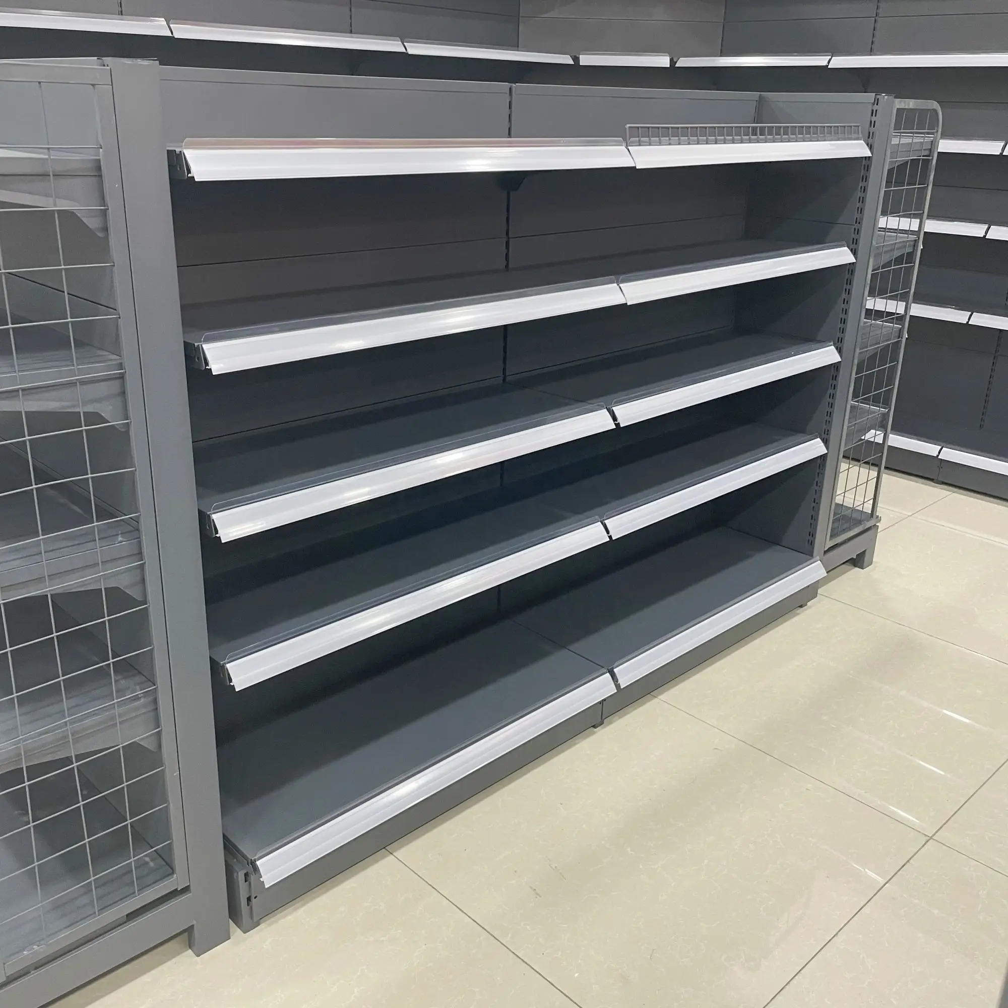 Custom supermarket shelves durable shop gandola rack display shelves for gondola shelving decor supermarket shelves