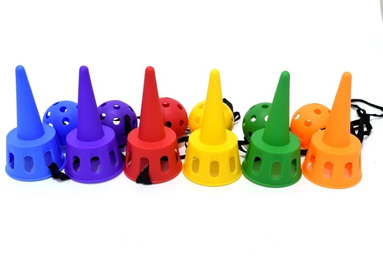 Montessori Kindergarten throw Plastic Cup Ball Toss Game Ball catch toy For Kids Educational