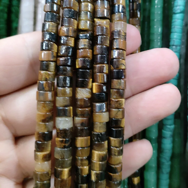Wholesale Multi Colors DIY 6*3mm Spacer Heishe Accessories Natural Abacus Stone Crystal Bead Loose Gemstone For Jewelry Making