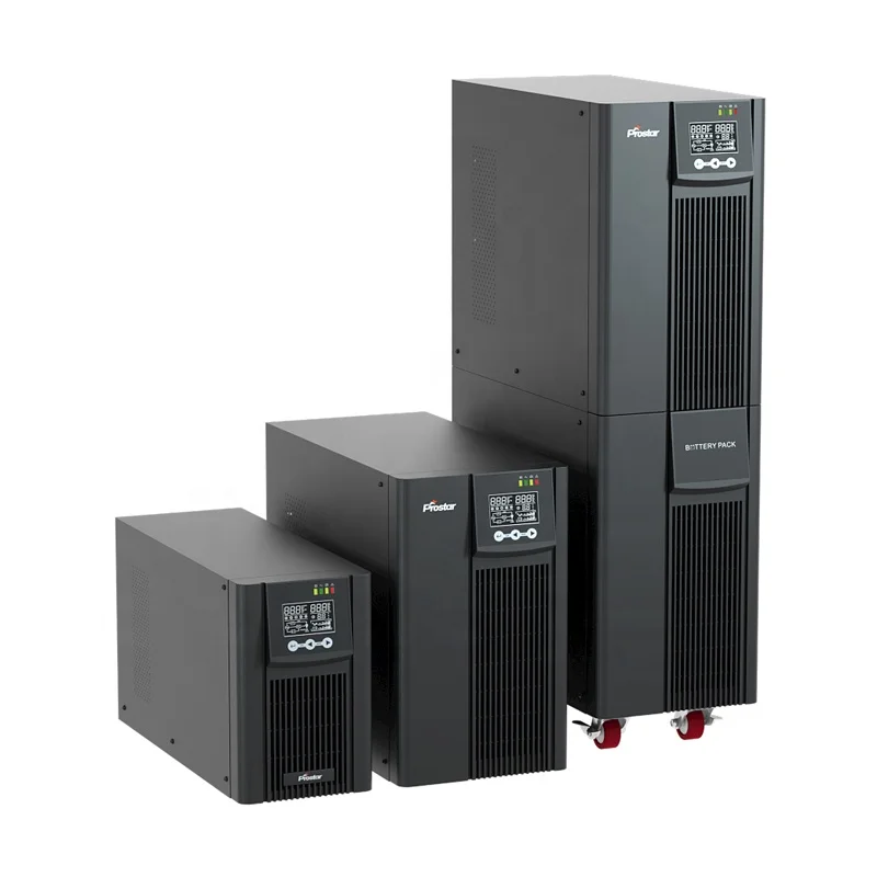 10KVA 10K Online Transformerless Commercial PF1 UPS for Office Back Up with Inbuilt Battery