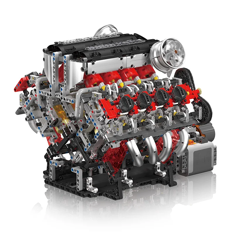Mould King 10130 F488 Supercar V8 Engine Creative Toys Game Toys Christmas Gift  Technic Entertainment Model Building Blocks