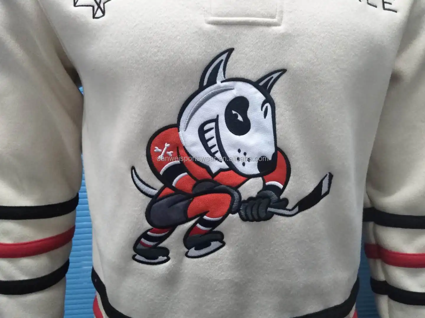 100% Polyester Professional Custom Team pittsburgh hockey jersey hoodie