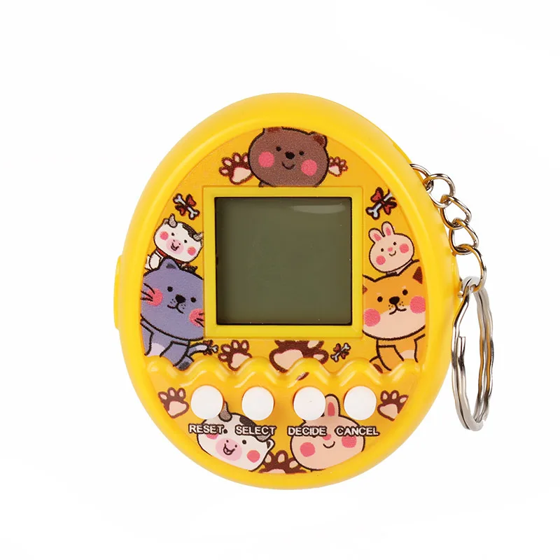 Cute electrical pet game tamagotchi en huevo tamagotchy nano custom keychain