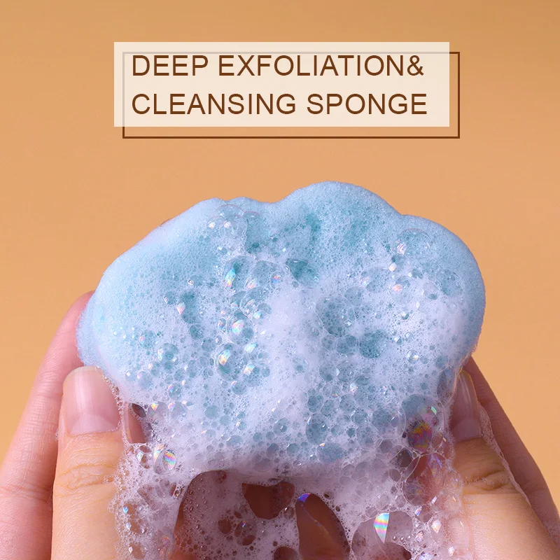 Custom logo natural facial konjac sponge private label Gentle Face cleansing exfoliation activated sponge