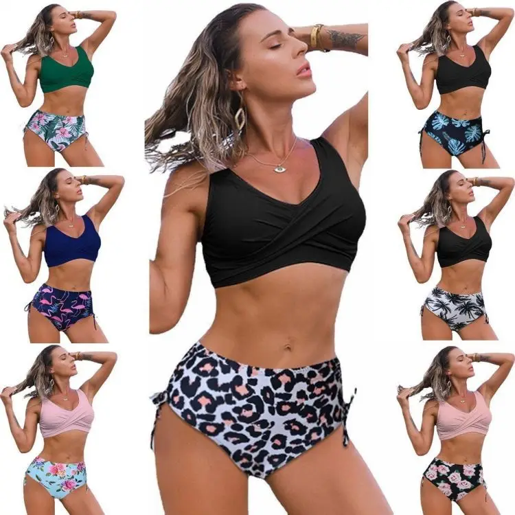 metallic crystal green color fabric beachwear chain silver bikini thong panties lingerie women swimwear 2023