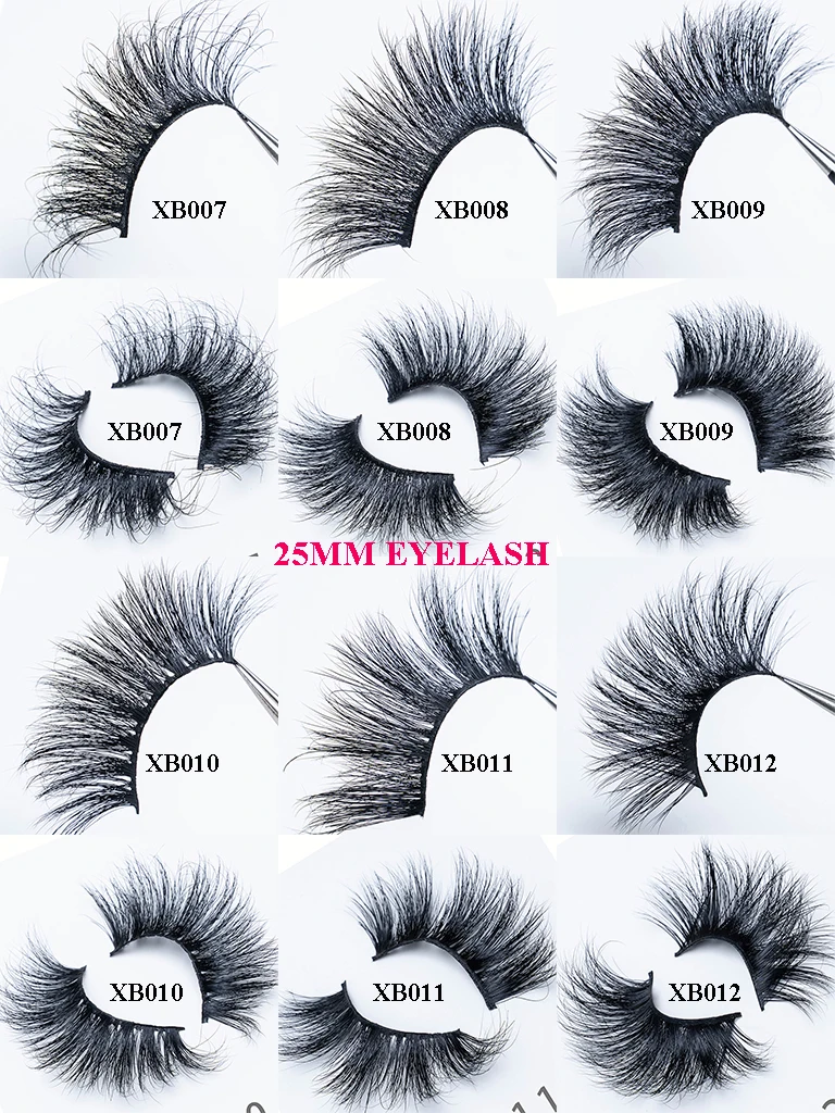 Factory direct  private label 25mm eyelashes mink 3d mink lashes