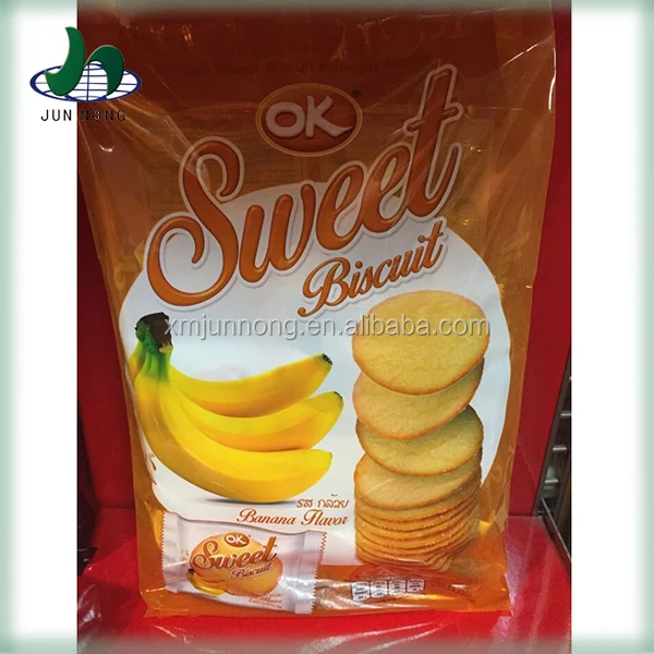 Four kinds of fruit flavor wafers, individually packaged, coconut/lemon/blueberry/peach