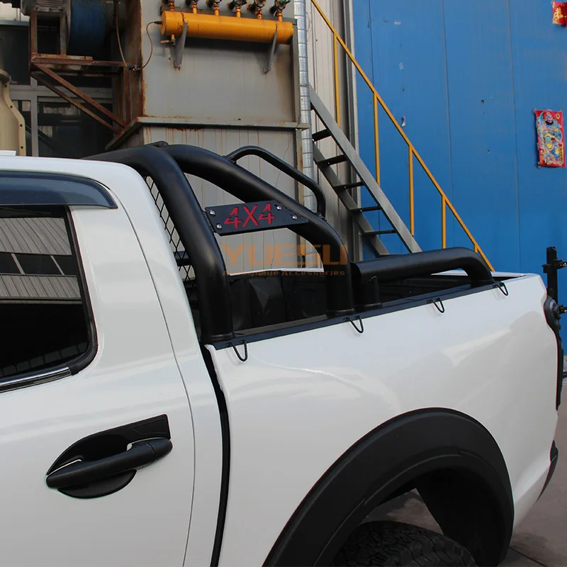 Подходит для ford ranger T9 2023-2024 рулон черный ABS пикап стойка кровати