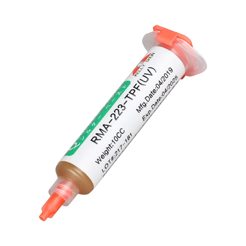 KELLYSHUN Lead Free Halogen Free Rosin Flux Paste 10CC No Clean Soldering Flux For Electronic Repair Desoldering Flux