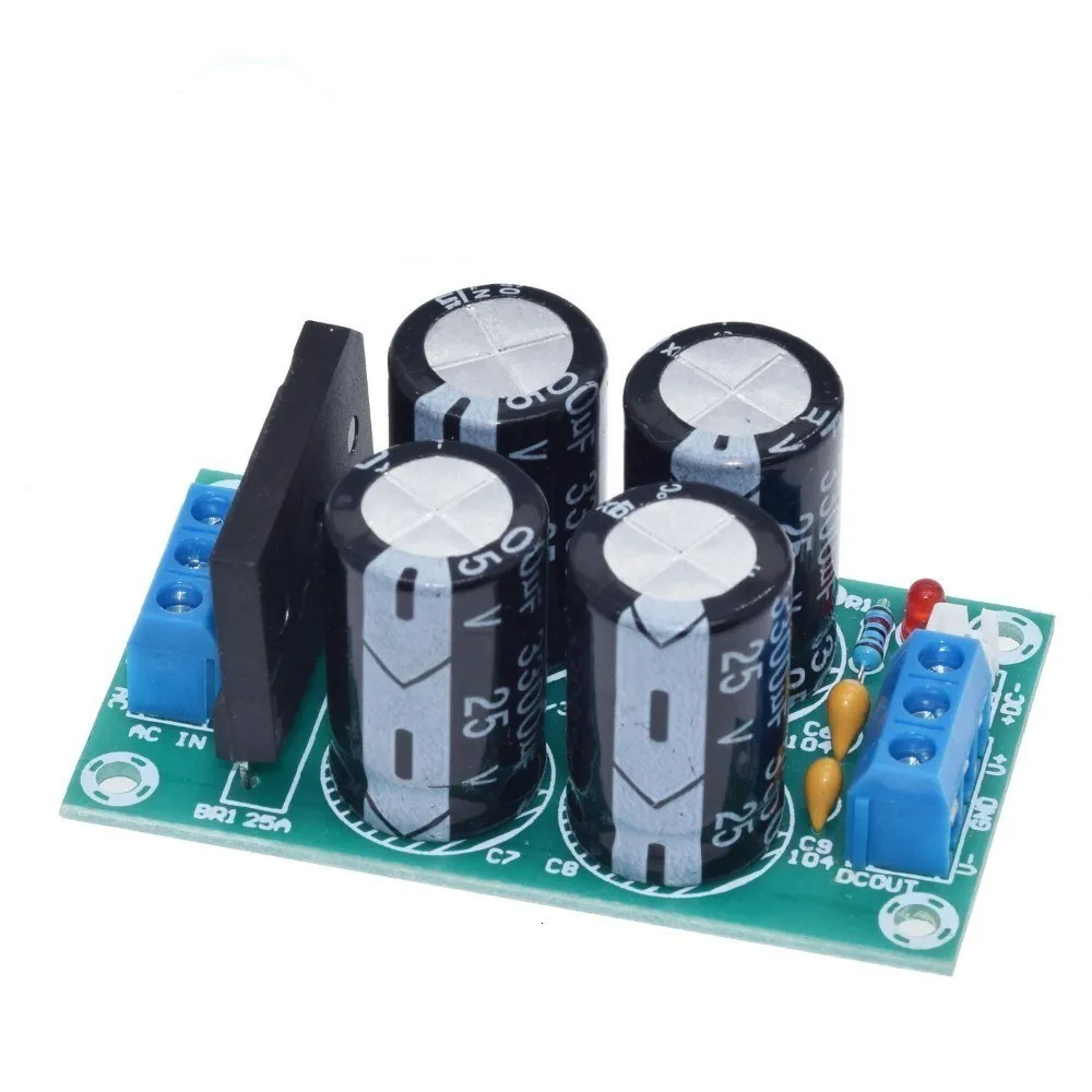 DIY Rectifier High Current 25A Flat Bridge Unregulated Power Supply Board PW28 Dual Power Amplifier module
