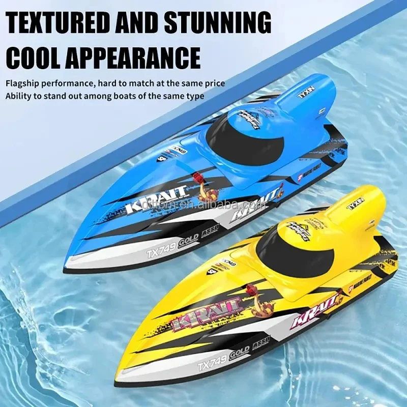 TX749 Turbojet Racing Rc Boat Ship 2.4G 25KM/H Brushless High Speed Racing Yacht Ship Model
