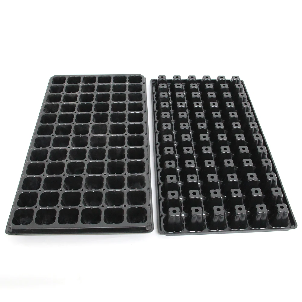 Cheap nursery plant 72 cells deep seed tray, wholesale plastic seeding tray for planters