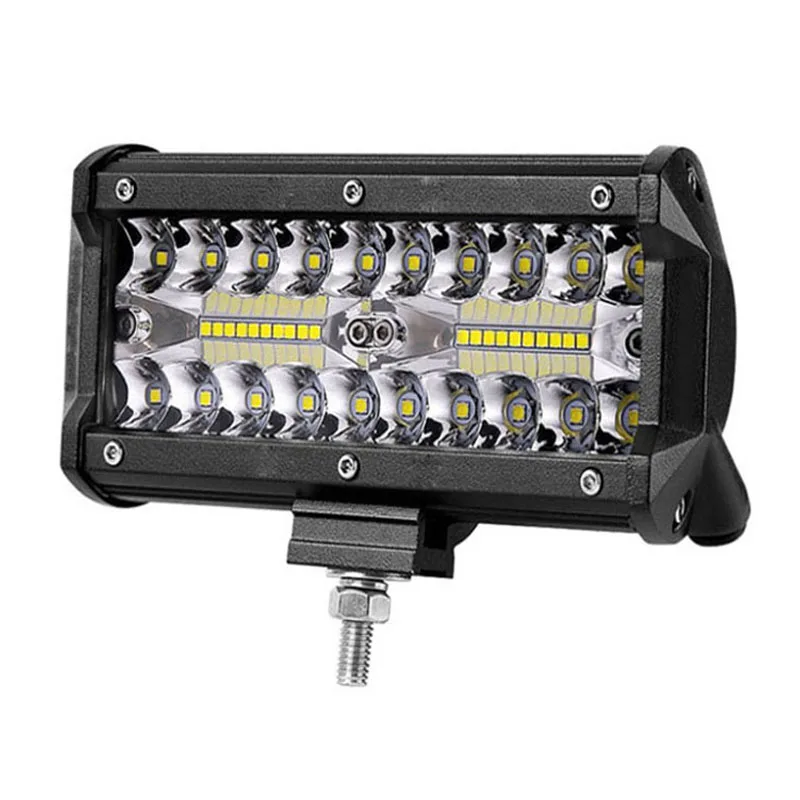 Супер яркий авто 7 дюймов 120 Вт светодиодный свет бар пятно света потока для грузовиков, внедорожников, квадроциклов, наводненных Offroad Лодка Светодиодная рабочая фара 24V