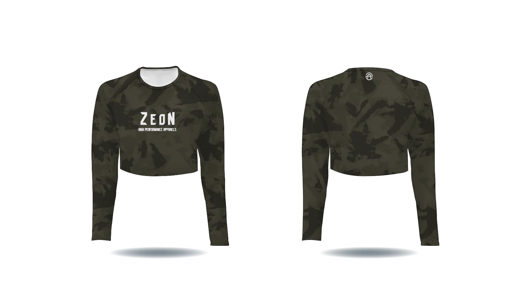 custom your own design red camo performance sports long sleeve womens ladies girls t shirt crop top fishing shirts