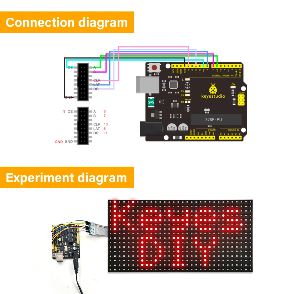 Waterproof P10 LED Display Module full color Outdoor Led Display Board Compatible with Arduino