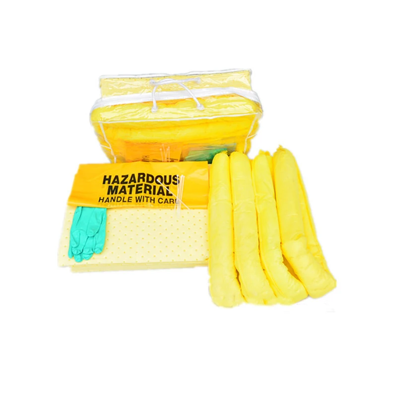 high quality  ecofriendly  meltblown chemical absorbent pillow Hazmat absorb cushion for work shop liquid spill