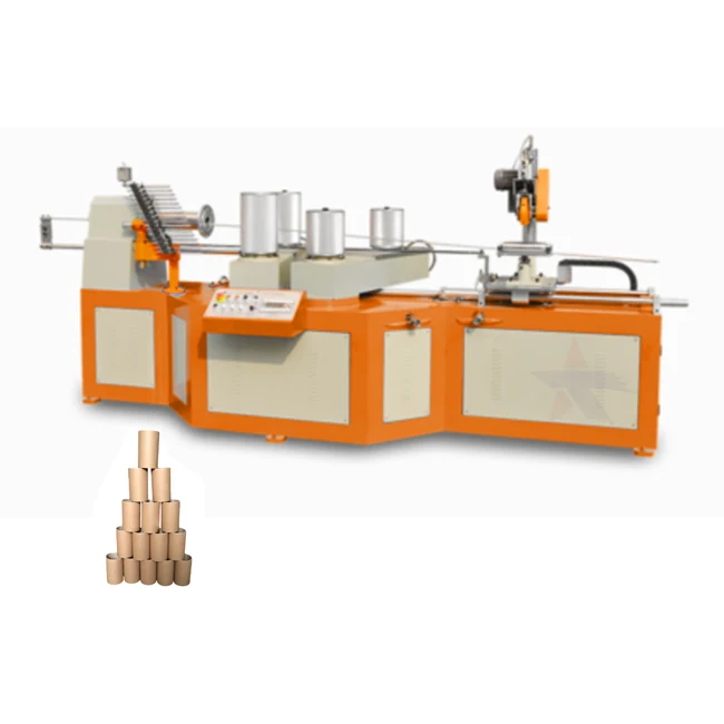 Automatic Spiral Toilet Paper Tube Core Making Machine Cardboard Cutting Machine