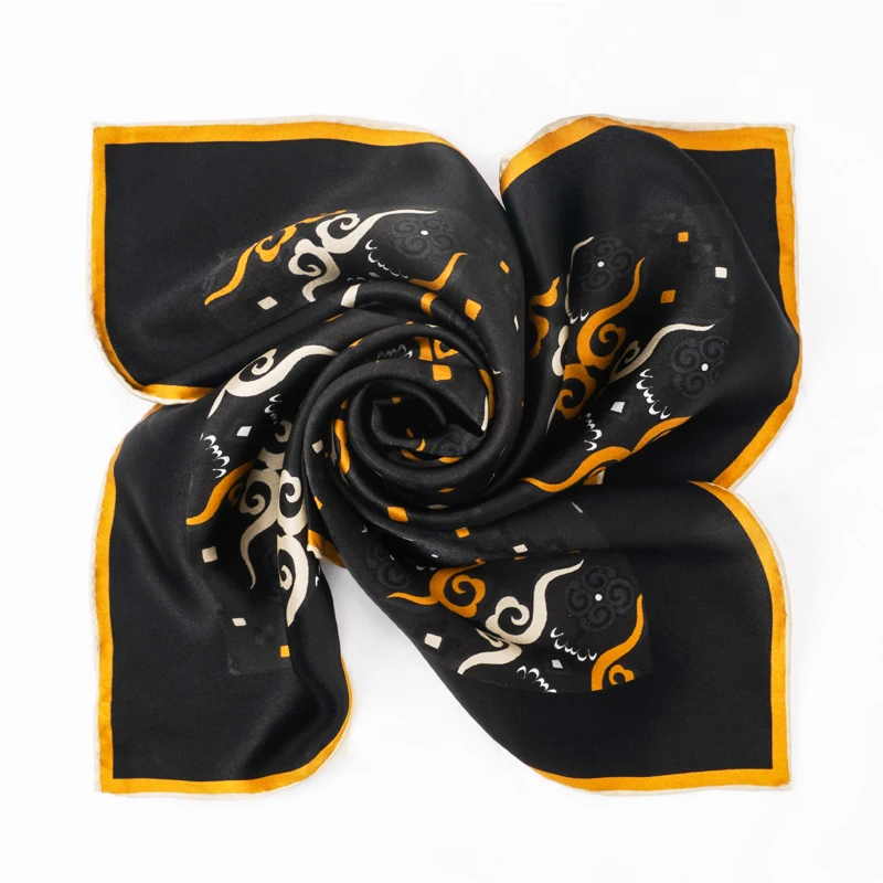 No Minimum 100% Pure Silk Scarf Custom Printed Silk Scarves
