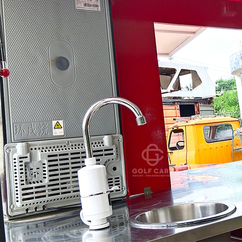 DOT Certified Pizza Tricycle Street Vending Carts Fast Street Food Cart Pizza Food Truck Piaggio Ape