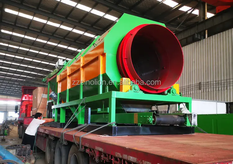 Waste recycling machinery municipal solid waste trommel screen for sell