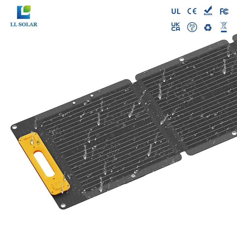 100W Portable Solar Panels PD45W QC3.0 Fast Solar Charger DC18V 6.67A USB A&C Output Compatible with Power Stations