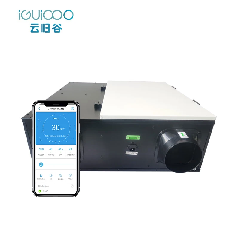 Industrial Modern Energy Recovery Ventilation System for Bathroom Kitchen Warehouse and Hotel