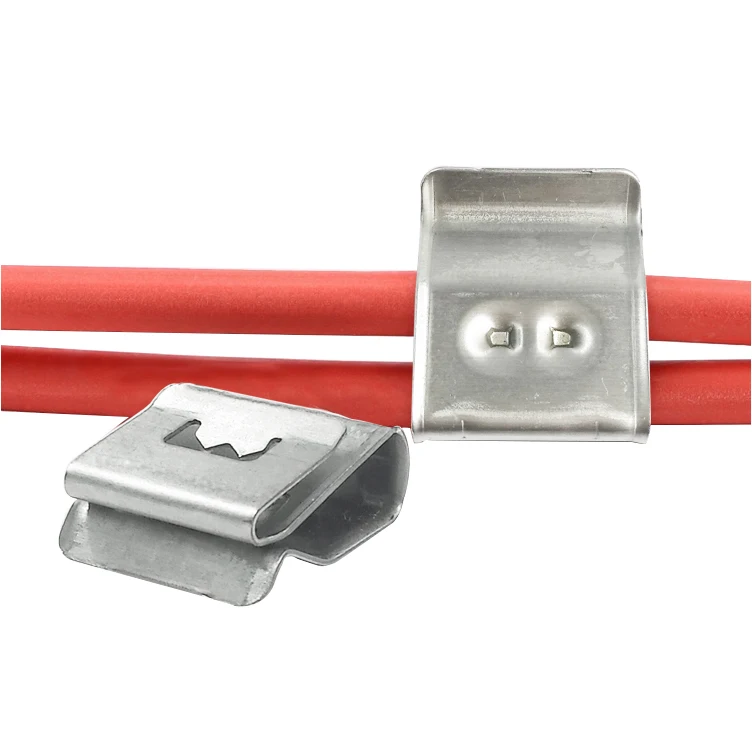 Stainless Steel 304 Solar Panel System Mounting Installation PV Cable Clips Wire Clips