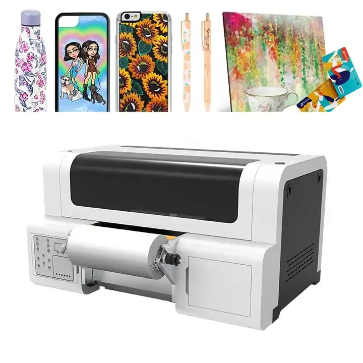 A3 XP600 Printhead Label Machine Supplier Transfer Sticker Inkjet Printing LED UV Printer for Bottle