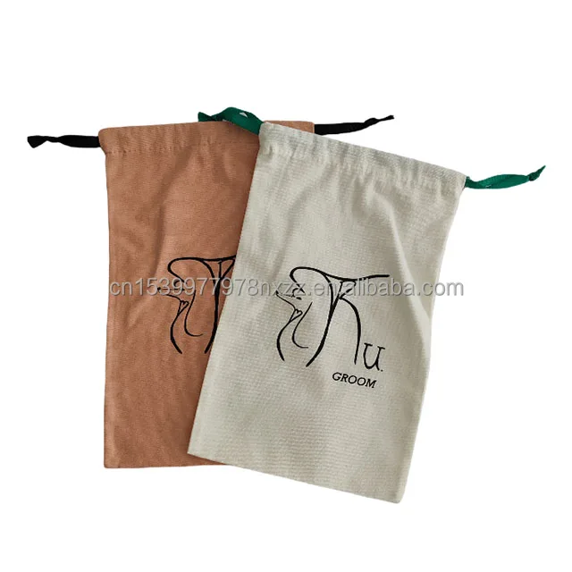 Wholesale Eco Friendly Dustbag Canvas Cotton Drawstring Shoe Bags Cloth Dust Bags For Shoes