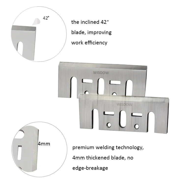 WISDOM Woodworking Machinery Parts Tool Planer Knife HSS/TCT  Planer Blade For Planer Machines