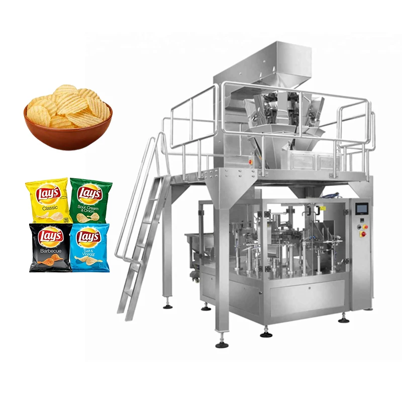 Automatic 100g 500g lentils, chickpeas, Red Kidney Beans and Rice  Rotary Packing Machine