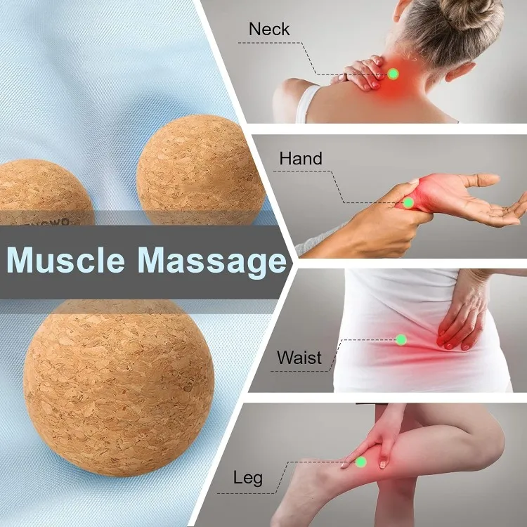 cheap cork massage ball for relax body as a gift to friend