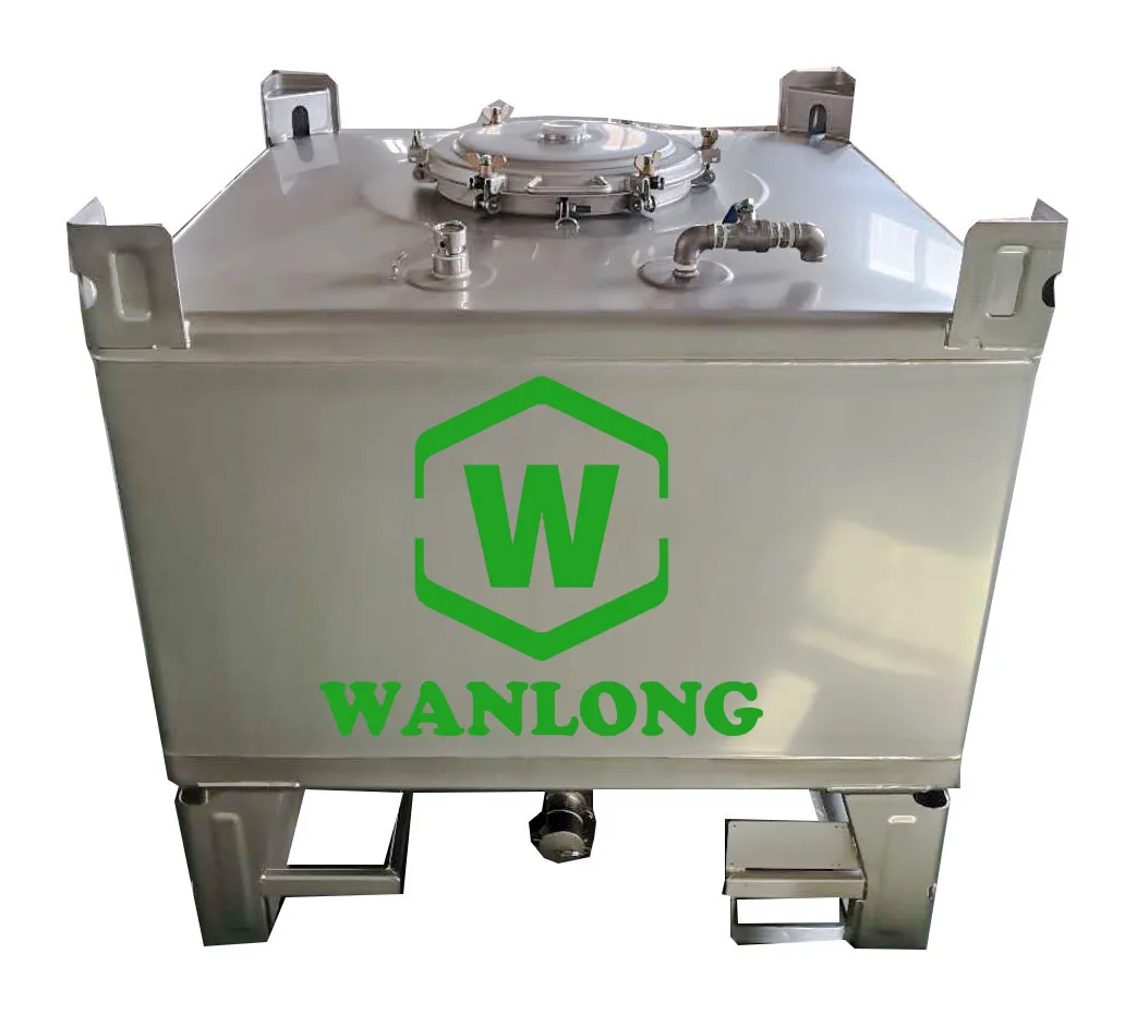 Wanlong UN 31A/Y 1000l stainless steel IBC tote tank