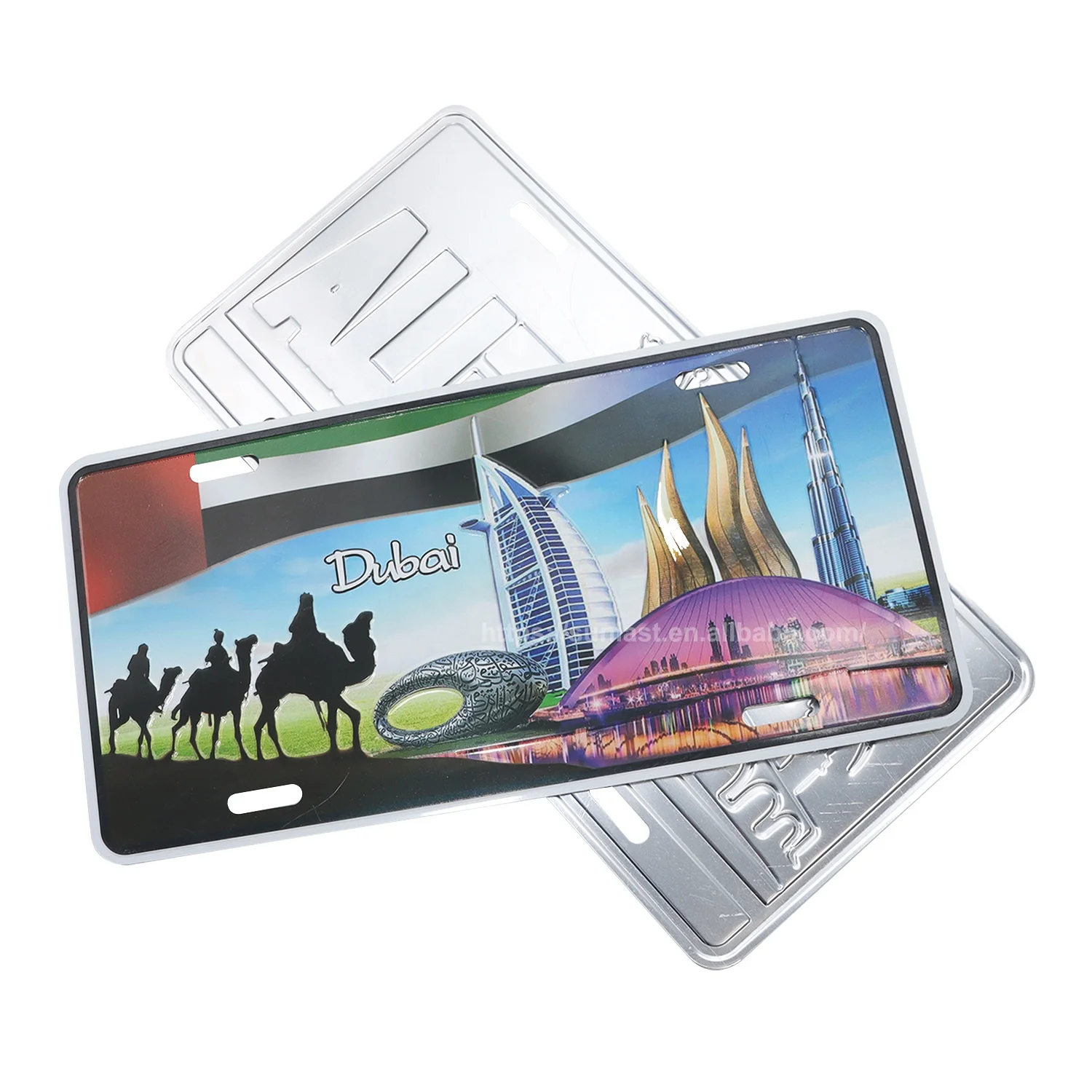 Mini Aluminum embossed Car License Plate Number Car Plate custom License Plate for decoration