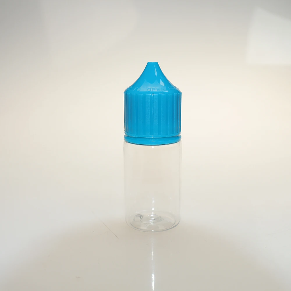 10 ML V3 black plastic PCR bottle with a slim mouth cap and tip