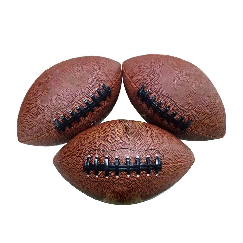 Custom design leather rugby ball for sports toy