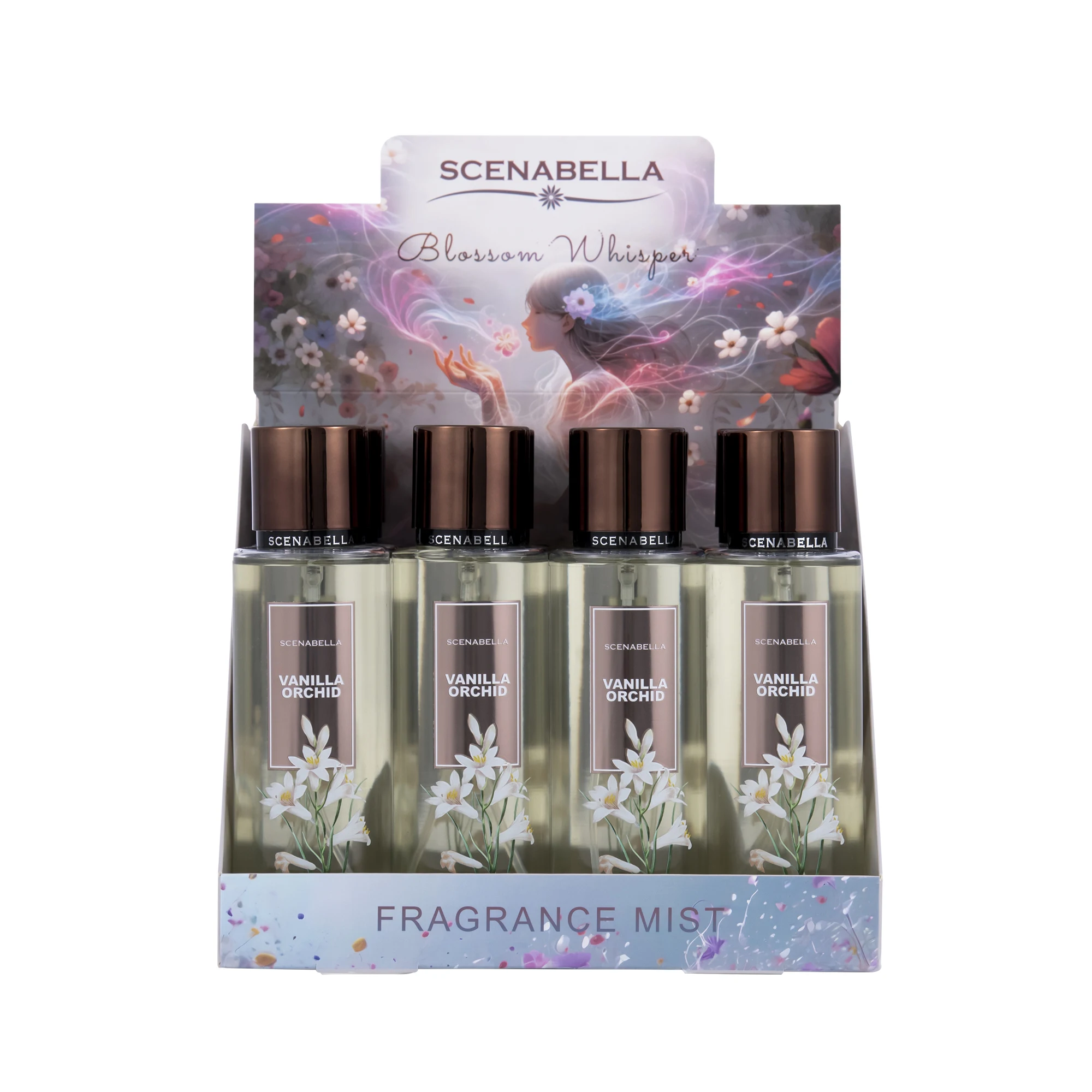 Scenabella Body Spray 250ml Flower Bodymist Custom Deodorant Perfume Body Mist Vanilla Orchid SC1120