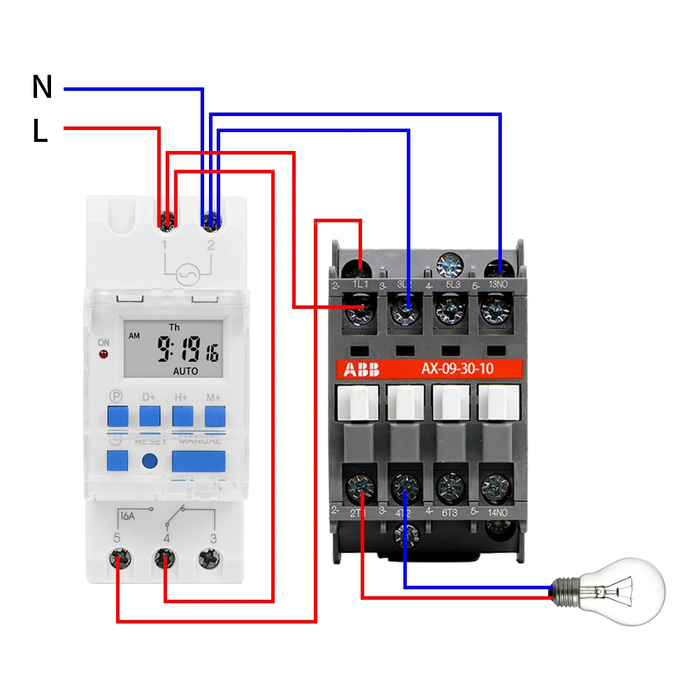 Переключатель Msthermic со светодиодными индикаторами TM919 230 В огнестойкий контрольный переключатель автоматический с таймером