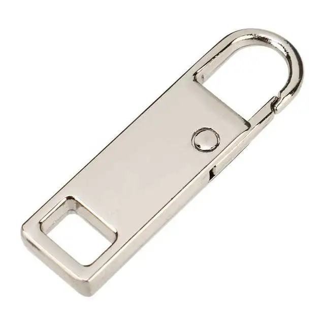 Removable zipper head electroplating zipper pull head men and women luggage clothing unlock lock head zipper piece