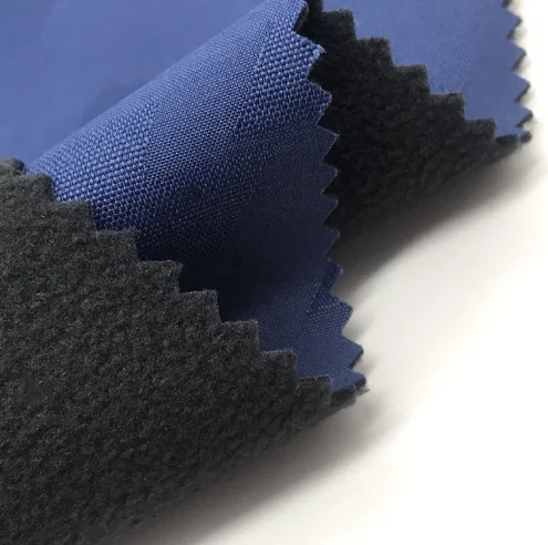 softshell jacket fabric for outdoor jacket 3 layer breathable waterproof laminated fleece fabric