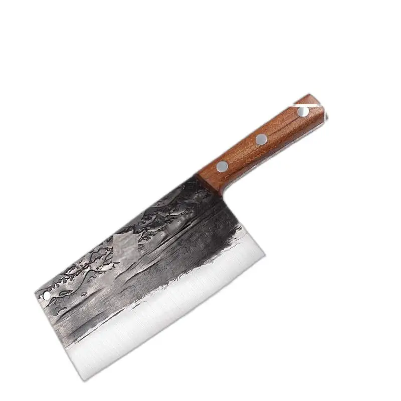 Handcrafted Dual-Use Kitchen Knife for Chopping and Slicing  Versatile Vegetable, Slicing, and Meat Knife