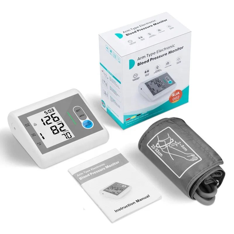 Newly OEM blood pressure monitor automatic digital blood monitor meter with LCD sphygmomanometer